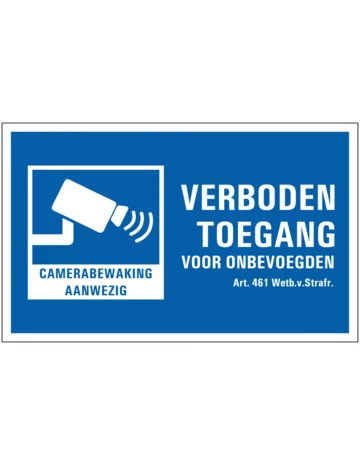 waarschuwingsbord-camerabewaking-verboden-toegang