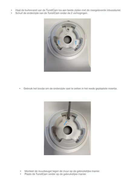 Ajax Systems Wandhalterungsadapter Weiß für TurretCam