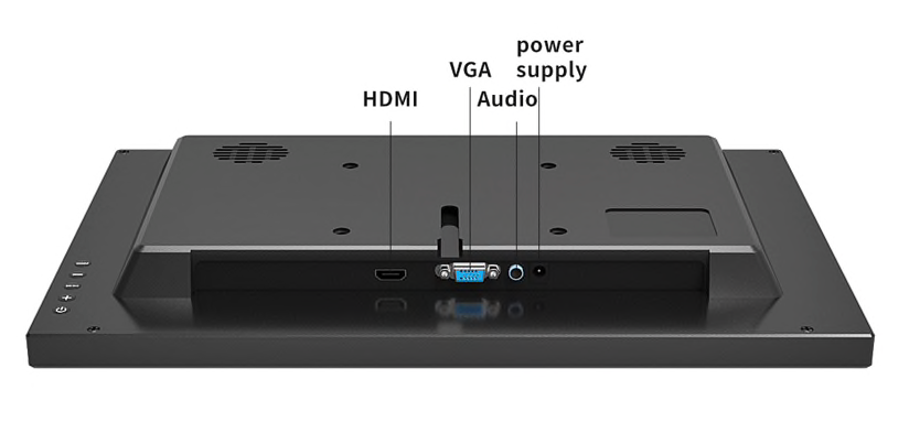 AlarmsysteemExpert.nl TFT 13" Full HD Monitor inkl. Halterung für Wand oder Schreibtisch