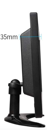 AlarmsysteemExpert.nl TFT 13" Full HD Monitor inkl. Halterung für Wand oder Schreibtisch