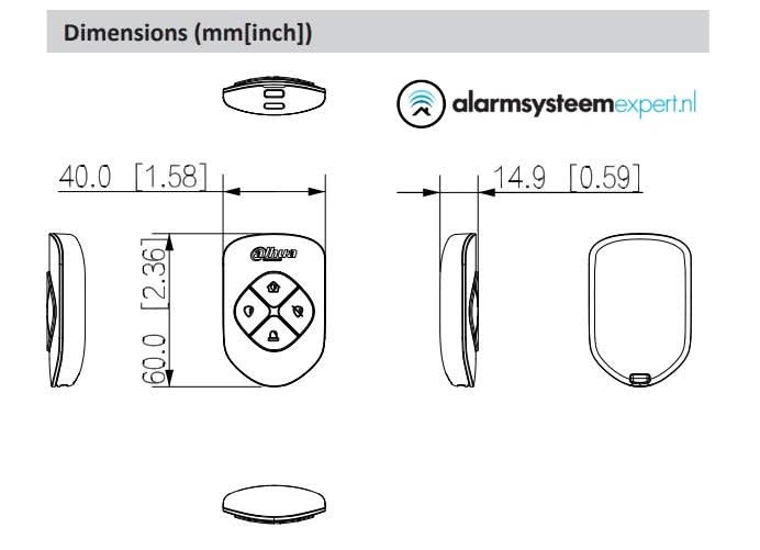 Dahua DHI-ARA24-W2(868) Funkschlüsselanhänger DEMO