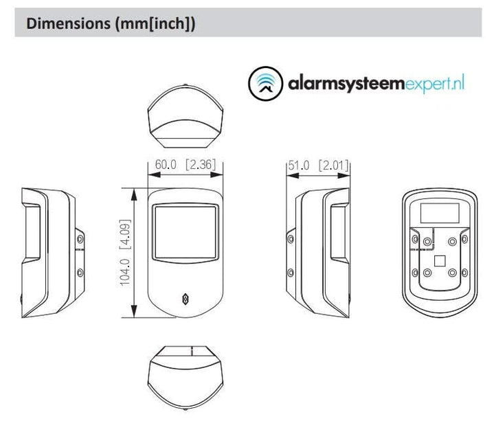 Dahua DHI-ARD1233-W2 Schwarz, Funk-PIR-Melder