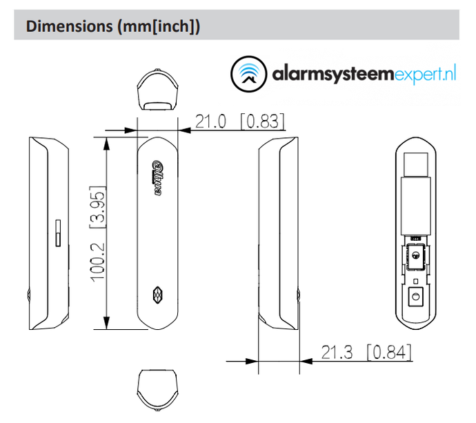 Dahua DHI-ARM310-W2(868) Module d'entrée sans fil