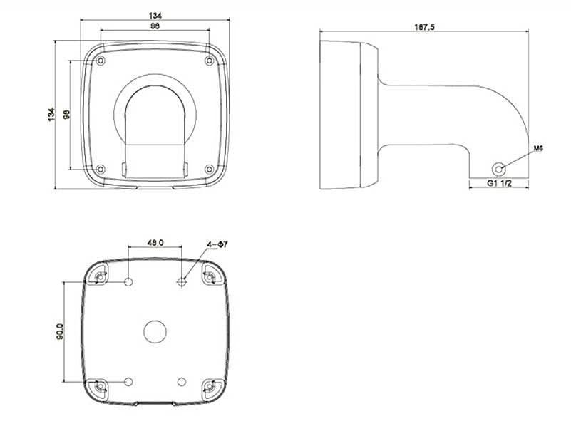 Dahua PFB302S Wasserdichte Wandhalterung