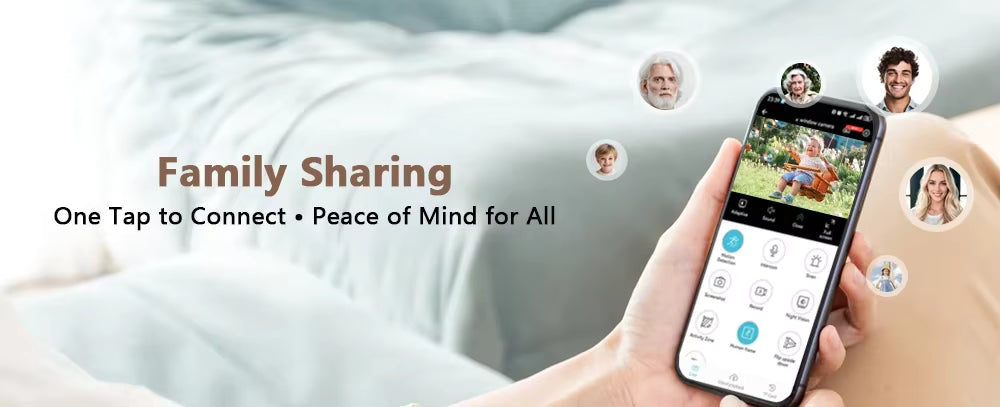 Nedis Caméra de fenêtre Double WiFi, Micro SD, Starlight, résolution 4Mp