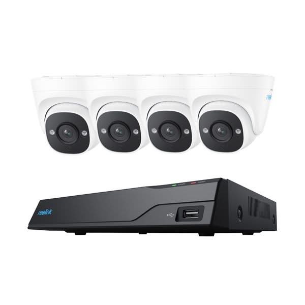 Reolink NVS8-5MD4, Sicherheitskit 2TB, 5MP, PoE und Smart Detection mit 4x Turret Kamera