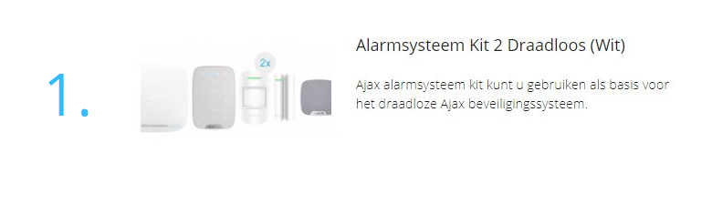 Ajax Systems Ajax Systems Alarmsysteem Kit 2 Draadloos (Wit)