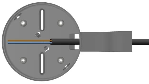 Ajax Systems CableTrunk Black, accessoire de chemin de câbles pour les détecteurs d'incendie FireProtect 2 AC