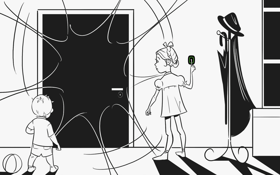 Ajax Systems Ajax Systems Dubbele Paniekknop (Zwart)