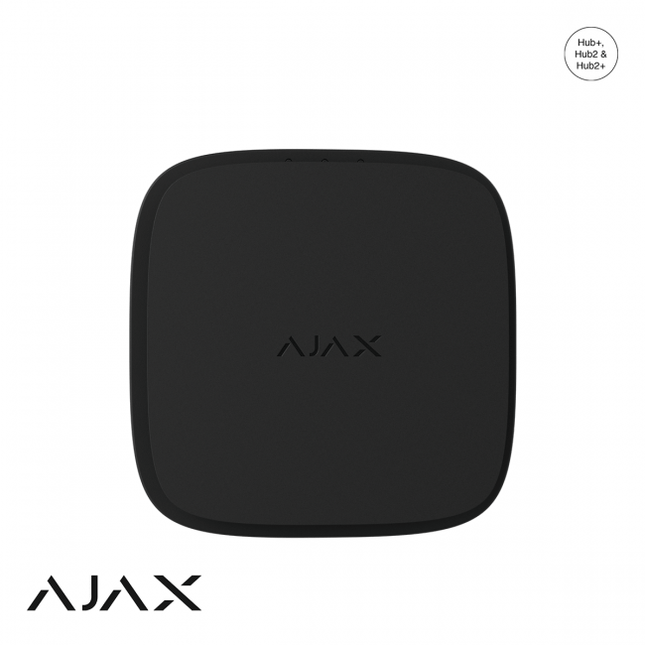 Ajax Systems Ajax Systems FireProtect 2 RB (Hitte/CO) vervangbare batterijen Zwart
