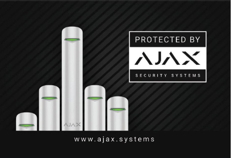 Ajax Systems Ajax Systems Sticker 150 x 100mm (Protected by)