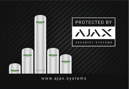 Ajax Systems Sticker 150 x 100mm (Protected by)