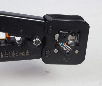expert en systèmes d'alarme expert en systèmes d'alarme T-WC-05 Pince à sertir modulaire universelle, RJ45 / RJ12 / RJ11 pour connecteurs enfichables