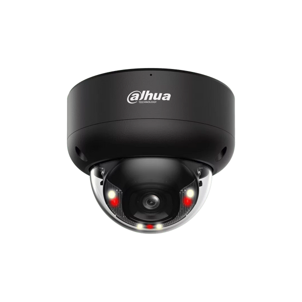 alarmsysteemexpert Dahua HDBW3449E-AS-IL, 4MP 2.8mm Dome AI WizSense Smart Dual Light Zwart