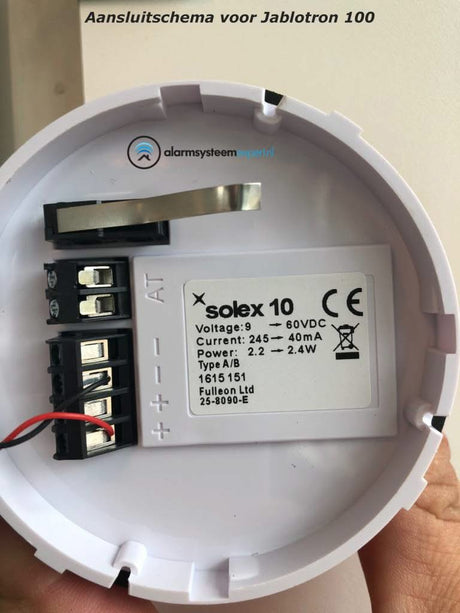 alarmsysteemexpert Professionele flitser, laag model. Wit flitslicht