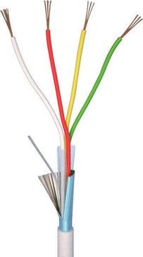 Alarm SystemExpert.co.uk Câble d'alarme 4 fils 4 x 0.22mm bobine 100 mtr