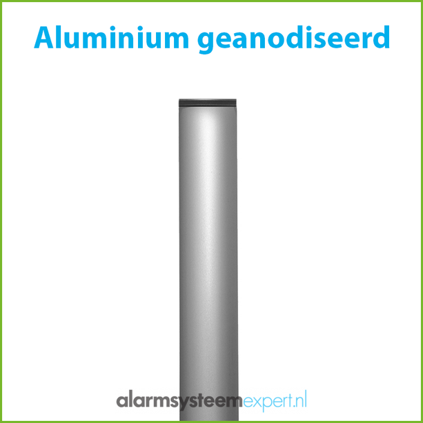 AlarmsystemExpert.co.uk Mât de caméra 2 mètres Ø 90mm avec supports muraux en acier inoxydable