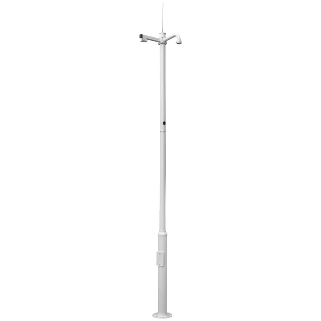 AlarmsysteemExpert.nl AlarmsysteemExpert.nl Cameramast 4.5m Wit, Gegalvaniseerd staal, Bliksemafleider