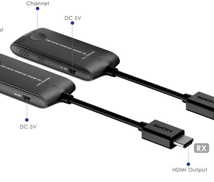 Alarme SystemExpert.fr Extender HDMI sans fil 5GHz jusqu'à 20m