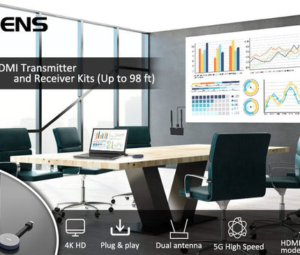 Alarm SystemExpert.fr Alarm SystemExpert.fr Émetteur et récepteur Hdmi sans fil 4K/30Hz.