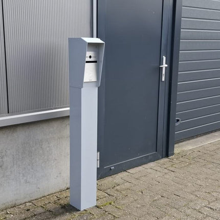 Alarm SystemExpert.nl Alarm SystemExpert.nl Intercom column 130cm, 15x15cm Double layer powder coated