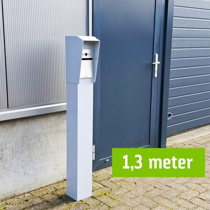 Alarm SystemExpert.nl Alarm SystemExpert.nl Intercom column 130cm, 15x15cm Double layer powder coated