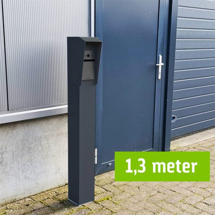 Alarm SystemExpert.nl Alarm SystemExpert.nl Intercom column 130cm, 15x15cm Double layer powder coated