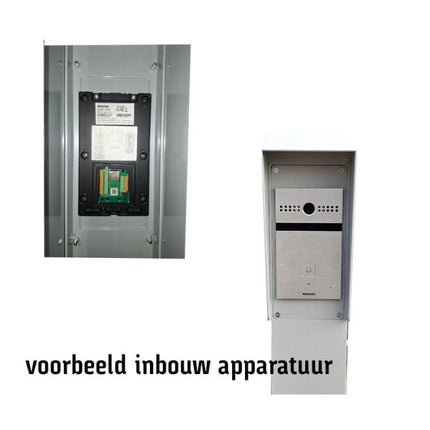 Alarm SystemExpert.nl Alarm SystemExpert.nl Intercom column 230cm, 15x15cm Double layer powder coated