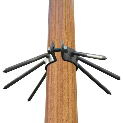 AlarmsysteemExpert.nl AlarmsysteemExpert.nl Lichte houtstructuur cameramast met kantelanker 3 meter