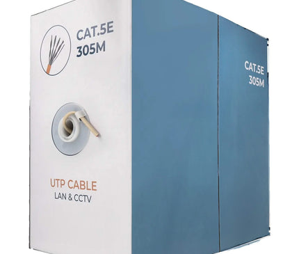 Alarm SystemExpert.nl Alarm SystemExpert.nl Network cable CAT5e UTP, 305 mtr, Solid cores CCA, Indoor cable
