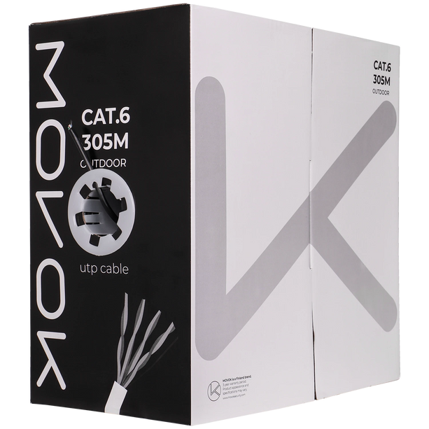 Alarm SystemExpert.nl Alarm SystemExpert.nl Network cable CAT6 UTP, 305 mtr, Solid cores CCA, Outdoor cable