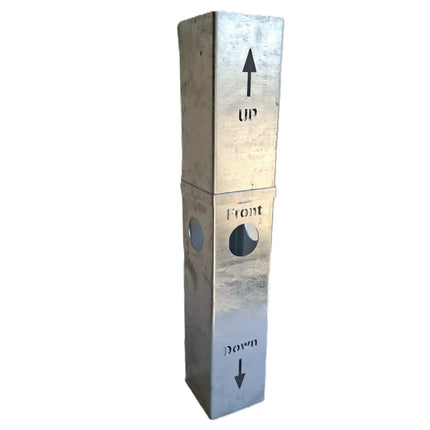 Alarm SystemExpert.de Überschiebbare Fundamenthülse für Intercom-Säule 15x15cm
