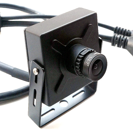 Alarm SystemExpert.co.uk Pinhole IP camera 4Mp, 16mm telephoto lens, viewing angle 22degrees, PoE, Microphone