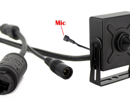 Alarm SystemExpert.de Pinhole IP Kamera 4Mp, 75-Grad-Blickwinkel 3,7mm Objektiv, PoE, Mikrofon