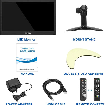 AlarmSystemExpert.de TFT 13" Full HD Monitor inkl. Halterung für Wand oder Schreibtisch DEMO MODEL