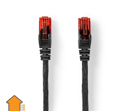 Alarm SystemExpert.nl Alarm SystemExpert.nl UTP CAT6 network cable 20mtr Outdoor cable PE sheath black
