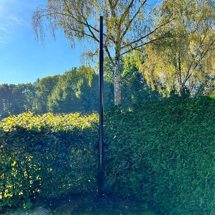 AlarmsystemExpert.co.uk Feststehender Kameramast 4 Meter verjüngt mit Inspektionsluke