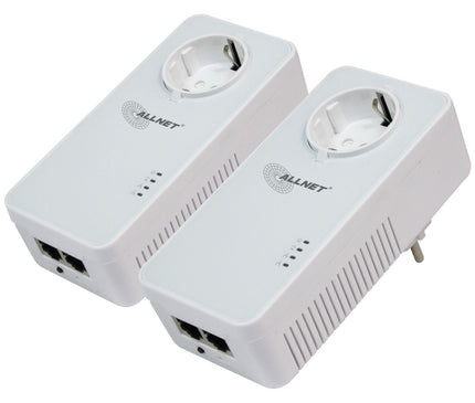 AlarmsysteemExpert.nl Kit d'adaptateurs ALLNET Powerline 1 200 Mbit, pont RJ45 SmartLink avec fonction « pass-through »