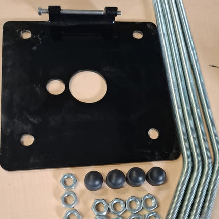 Alarm SystemExpert.co.uk Kit d'ancrage pour mât de caméra plaque de base carrée