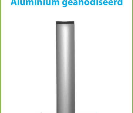 Alarm SystemExpert.co.uk Mât de caméra 2 mètres Ø 90mm avec supports muraux en acier inoxydable