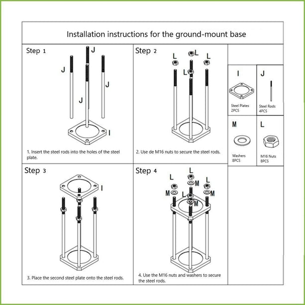 AlarmsystemExpert.co.uk Mât de caméra 4.5m Gris foncé, Acier galvanisé, Paratonnerre