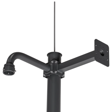 AlarmsysteemExpert.nl Mât pour caméra 4,5 m, gris anthracite, acier galvanisé, paratonnerre