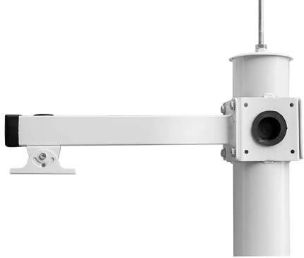 AlarmsysteemExpert.nl Cameramast 6 meter Wit, Gegalvaniseerd staal, Bliksemafleider