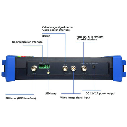 AlarmsysteemExpert.nl CCTV/ IP camera-tester voor IP, HD-TVI, HD-CVI en CVBS camera's (Tot 8MP/4K geschikt)