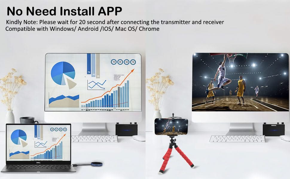 AlarmsysteemExpert.nl Draadloze Hdmi Zender En Ontvanger 4K/30Hz.
