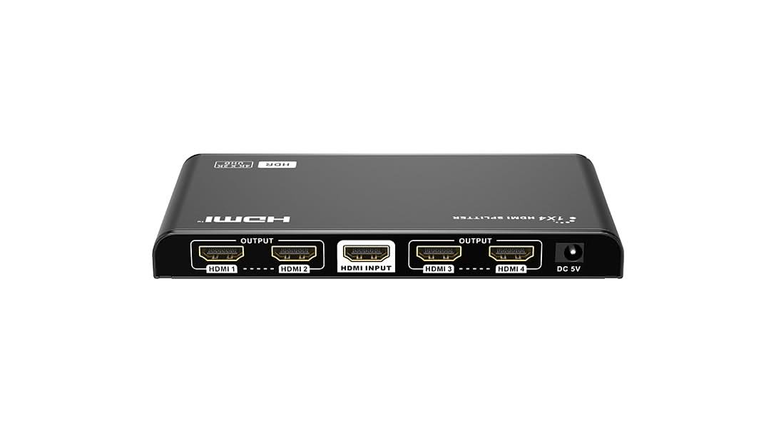 AlarmsysteemExpert.nl HDMI 4-poorts Splitter, 4K 60Hz UHD