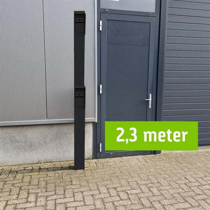 AlarmsysteemExpert.nl Intercomzuil 230cm, 15x15cm Dubbellaags gepoedercoat