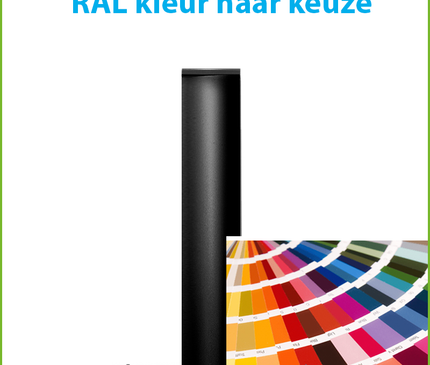 Alarm SystemExpert.co.uk Mât de caméra rond avec ancrage inclinable 3 mètres Ø 90mm