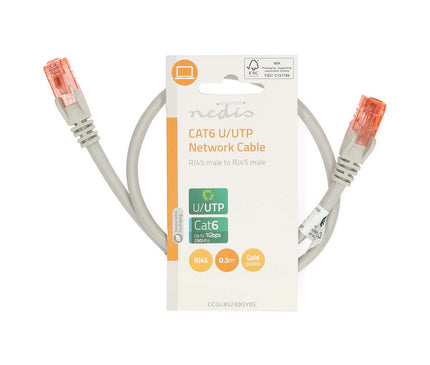 Alarm SystemExpert.de UTP CAT6 Netzwerkkabel 0,5 m