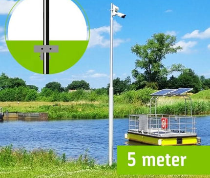 Alarm SystemExpert.co.uk Mât de caméra fixe de 5 mètres conique avec trappe d'inspection